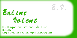 balint volent business card